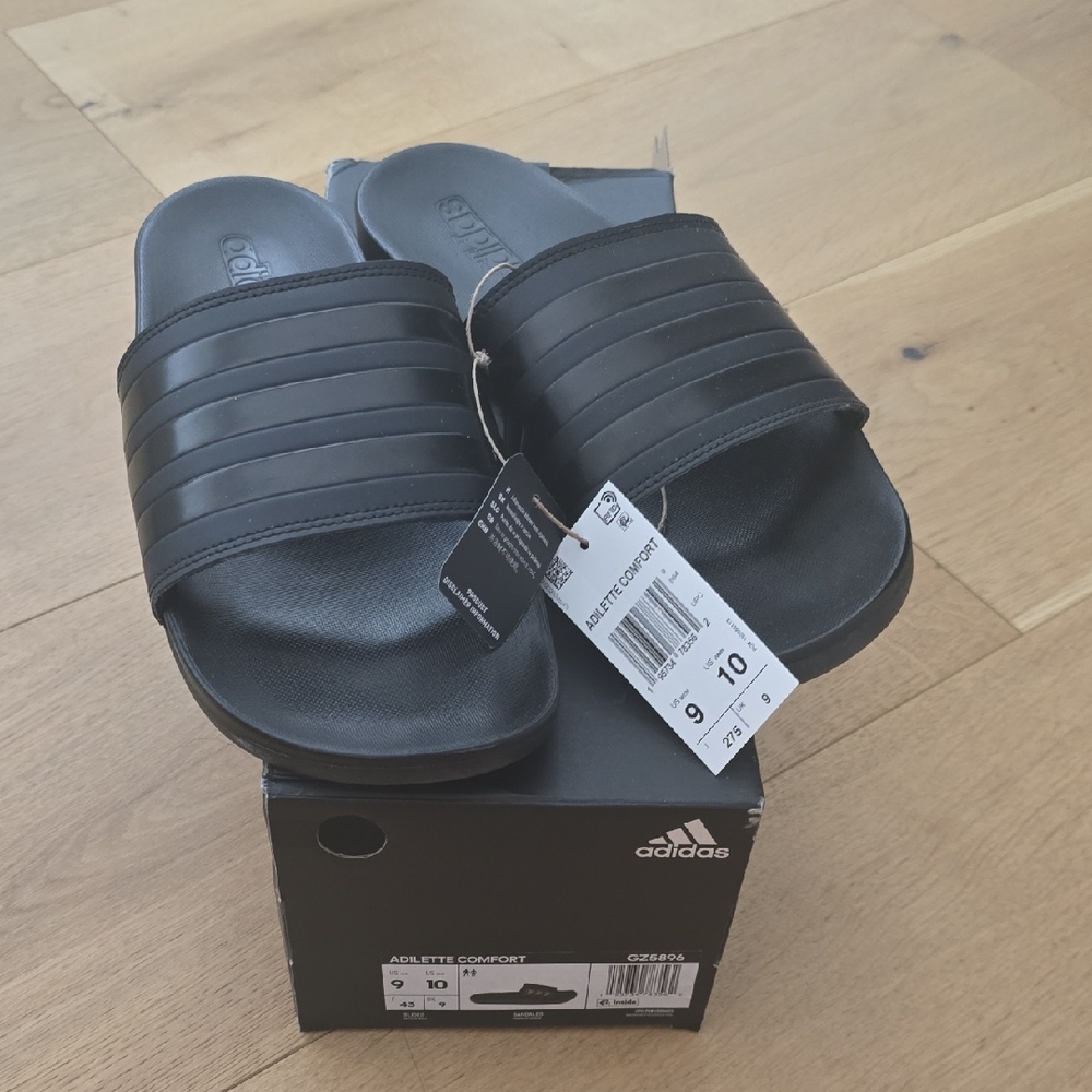 Adidas Adilette Comfort Black Men Slides